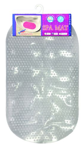 Anti-slip bathroom mat RAIN, 68*38 transparent