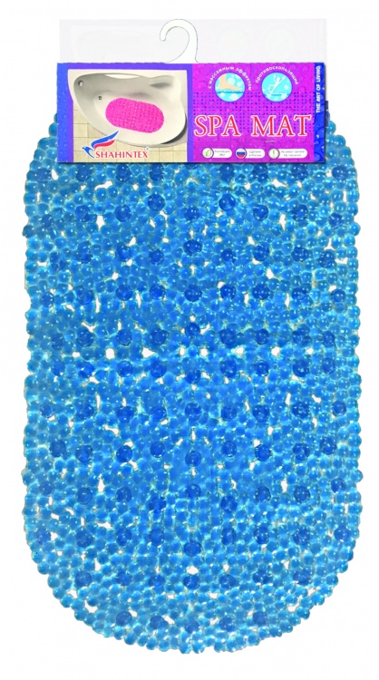 Anti-slip bathroom mat CINDERELLA, 66*37 blue