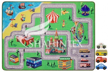 SHAHINTEX CITY kid game mat, 100*133 (including kid cars)