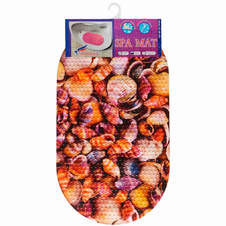 SEASHELLS anti-slip bathroom mat, 68*38