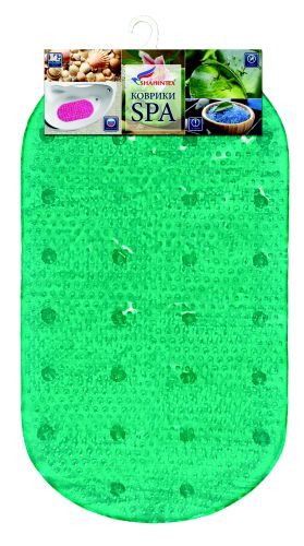 Anti-slip bathroom mat RAIN, 68*38 turquoise
