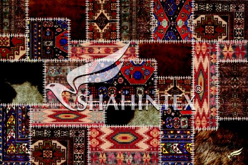 SHAHINTEX DIGITAL PRINT absorbing mat, «Patchwork» 40*60