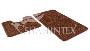 SHAHINTEX PP bathroom mats, 50*80+50*50 001coffe 76