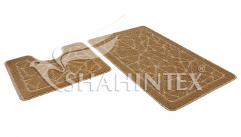 SHAHINTEX PP bathroom mats, 60*100+60*50 latte 9