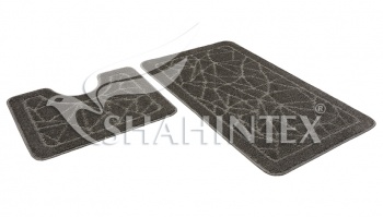 SHAHINTEX PP bathroom mats, 60*100+60*50 graphite 62