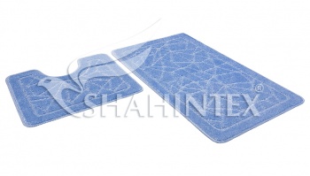 SHAHINTEX PP bathroom mats, 50*80+50*50 blue 11