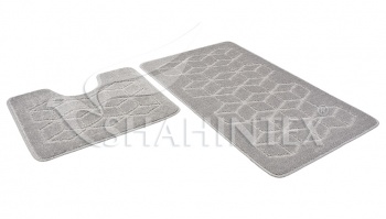 SHAHINTEX PP bathroom mats, 50*80+50*50 grey 50
