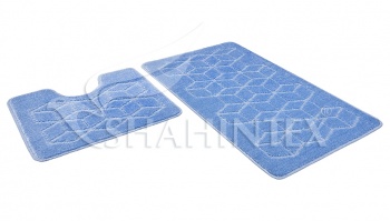 SHAHINTEX PP bathroom mats, 50*80+50*50 blue 11