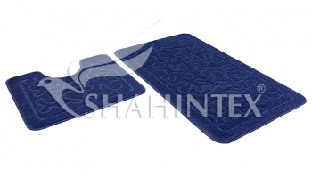 SHAHINTEX PP bathroom mats, 50*80+50*50 dark-blue 14
