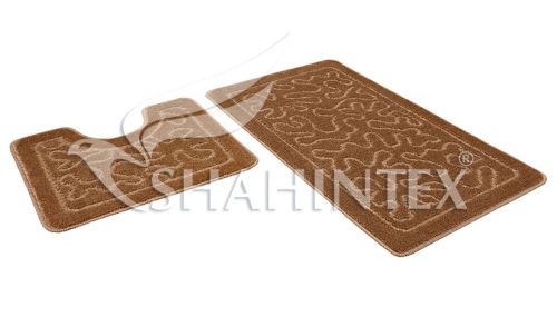 SHAHINTEX PP bathroom mats, 50*80+50*50 coffee and milk 55