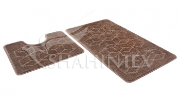 SHAHINTEX PP bathroom mats, 60*100+60*50 mocha 80