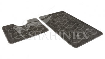 SHAHINTEX PP bathroom mats, 60*100+60*50 graphite 62