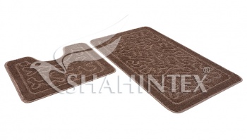 SHAHINTEX PP bathroom mats, 60*100+60*50 mocha 80