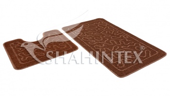 SHAHINTEX PP bathroom mats, 60*100+60*50 coffe 76