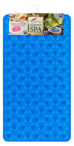 MOSAIC anti-slip bathroom mat, 67*38 blue