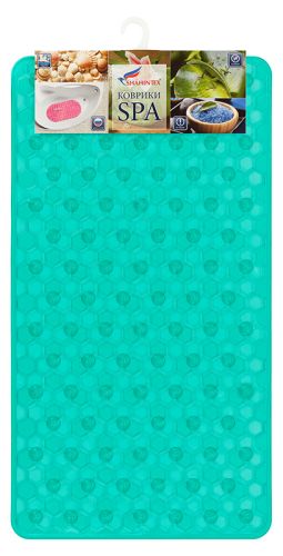 MOSAIC anti-slip bathroom mat, 67*38 blue