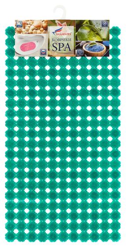 MOSAIC anti-slip bathroom mat, 69*36 blue