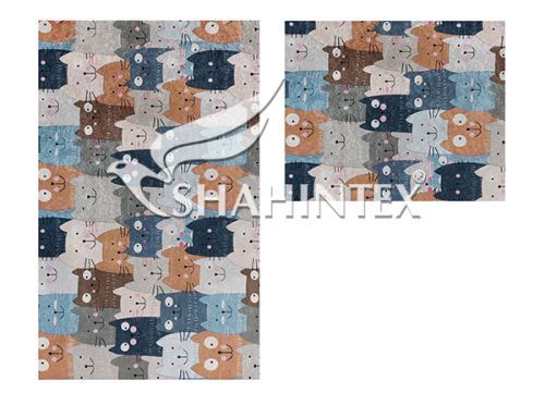 Set of mats SHAHINTEX SILK PHOTOPRINT (08) 