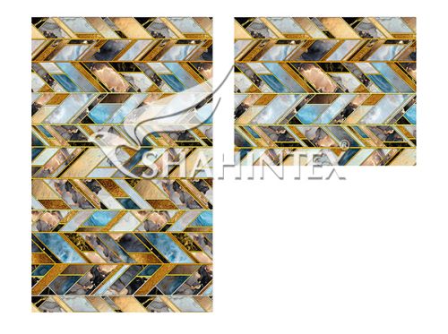 Set of mats SHAHINTEX SILK PHOTOPRINT (09) 