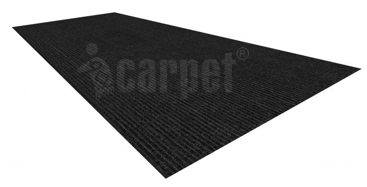 Absorbing door mat icarpet DUAL RIBB TPR 120х250 antracite