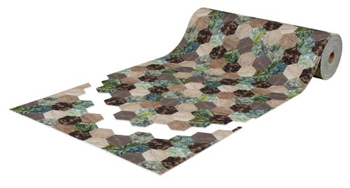 Roll mat cuttable anti-slip icarpet PRINT (102) 60х1500 