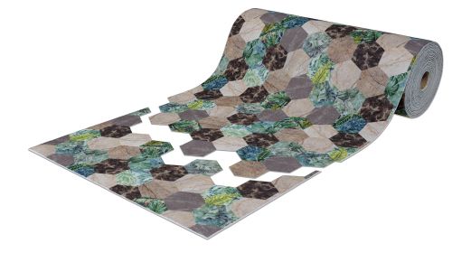 Roll mat cuttable anti-slip icarpet PRINT (102) 80х1500 