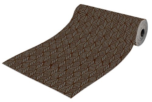 Roll mat door absorbing icarpet RIBBED TPR 60x1500 antracite