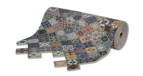 Roll mat cuttable anti-slip icarpet PRINT (128) 80х1500 