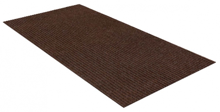 Absorbing door mat icarpet DUAL RIBB TPR 80х120 brown