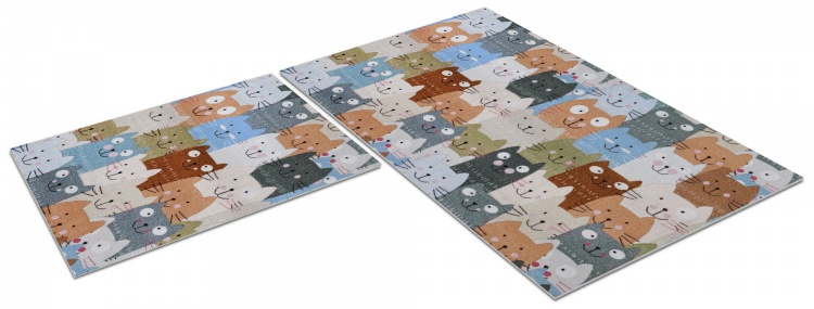 Set of cuttable anti-slip mats icarpet PRINT (100) 60x100+60x50 