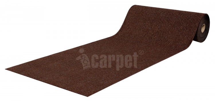 Roll mat door absorbing icarpet RIBBED TPR 120x3000 brown