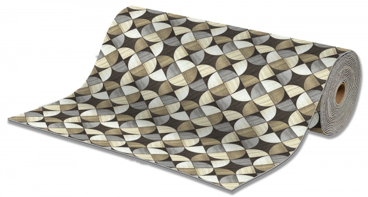 Roll mat cuttable anti-slip icarpet PRINT (128) 80х1500 