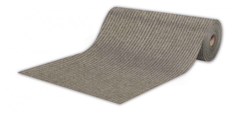 Roll mat door absorbing icarpet RIBBED TPR 80x1500 mocha