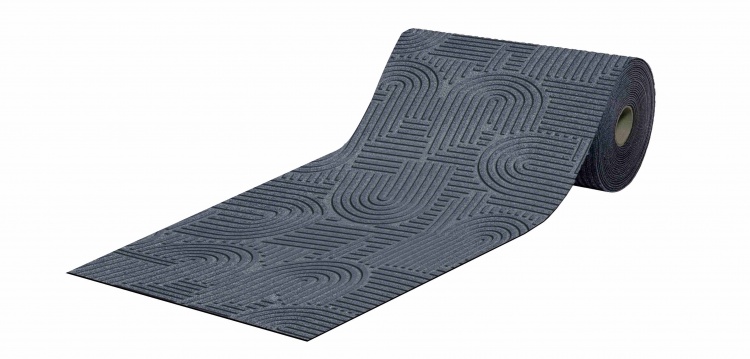 Roll mat absorbing anti-slip icarpet PRACTIC 60x1500 gray