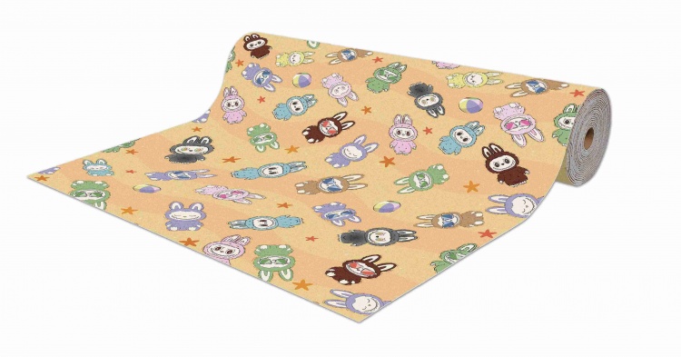 Roll mat cuttable anti-slip icarpet PRINT (134) 100х1500 