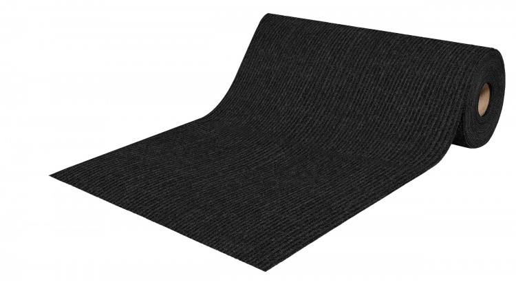 Roll mat door absorbing icarpet RIBBED TPR 120x3000 brown