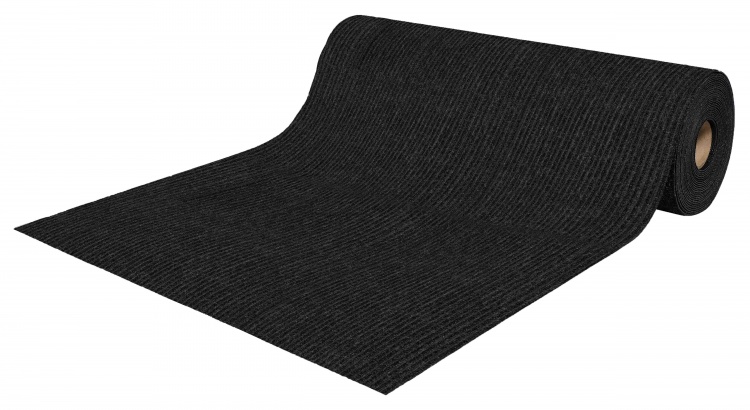 Roll mat door absorbing icarpet RIBBED TPR 120x3000 brown